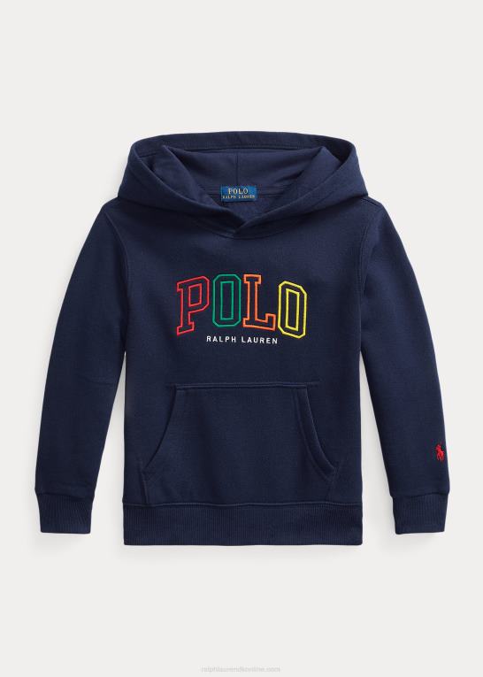 krydstogtflåde børn Ralph Lauren logo fleece hættetrøje Z426B6435