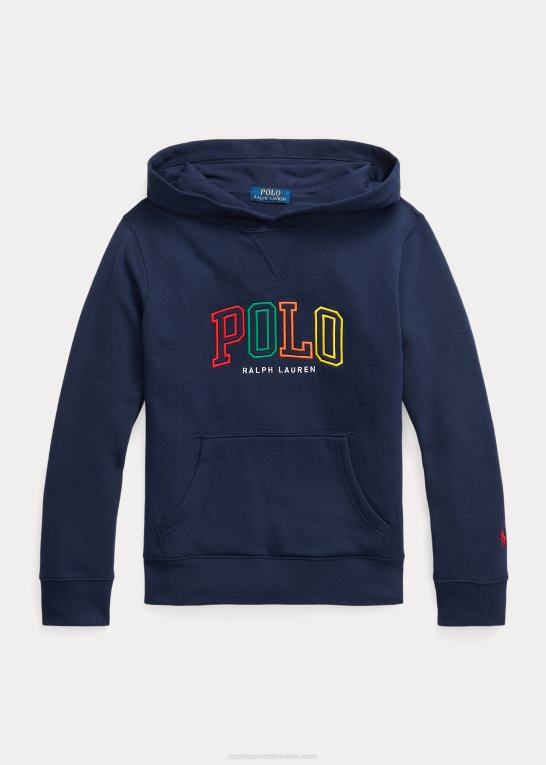 krydstogtflåde børn Ralph Lauren logo fleece hættetrøje Z426B6634