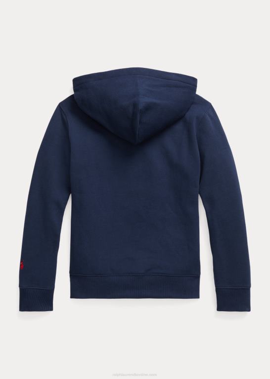 krydstogtflåde børn Ralph Lauren logo fleece hættetrøje Z426B6634