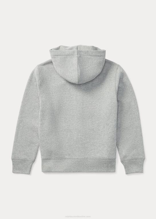 mørk sportslyng børn Ralph Lauren bomuldsblanding-fleece hættetrøje Z426B6056