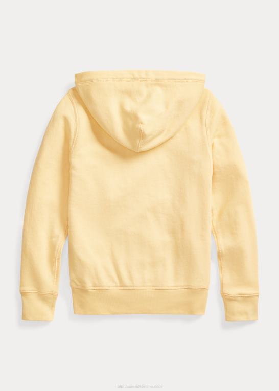 majs gul børn Ralph Lauren spa terry hættetrøje med fuld lynlås Z426B7544