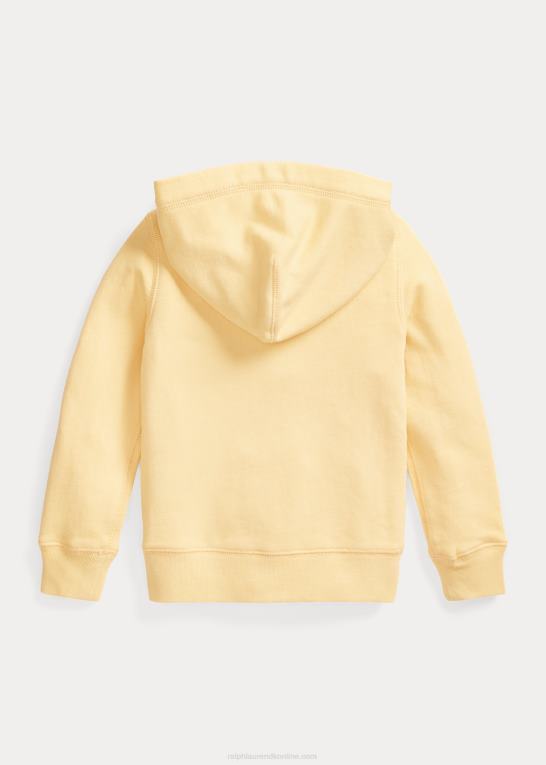 majs gul børn Ralph Lauren spa terry hættetrøje med fuld lynlås Z426B9995