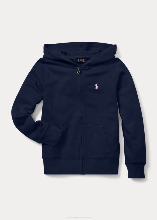 raffineret flåde børn Ralph Lauren fransk frotté hættetrøje Z426B7026