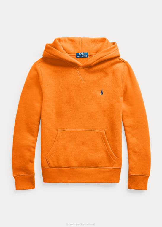 resort orange børn Ralph Lauren fleece hættetrøje Z426B6203