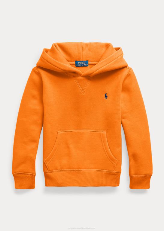 resort orange børn Ralph Lauren fleece hættetrøje Z426B6486