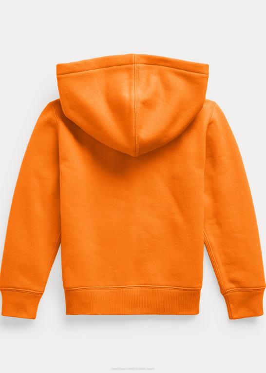 resort orange børn Ralph Lauren fleece hættetrøje Z426B6486