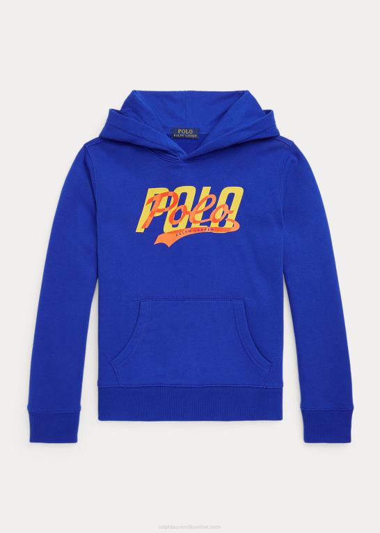 safir stjerne børn Ralph Lauren logo fleece hættetrøje Z426B6663