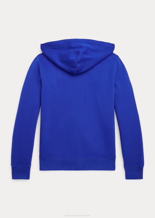 safir stjerne børn Ralph Lauren polo bear fleece hættetrøje med fuld lynlås Z426B6644