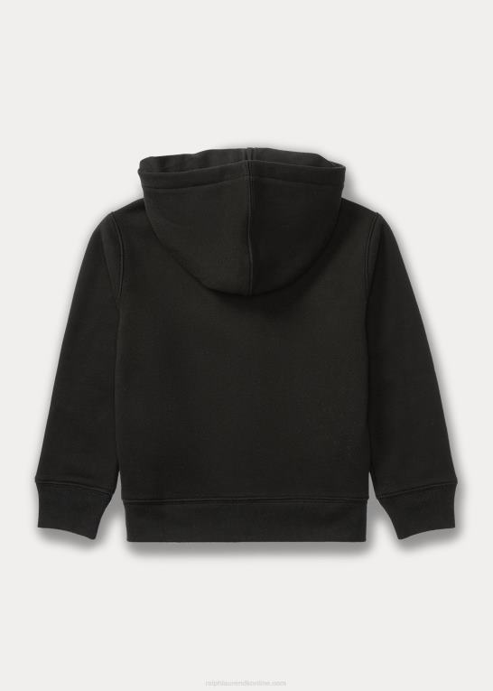 sort børn Ralph Lauren bomuldsblanding-fleece hættetrøje Z426B5925