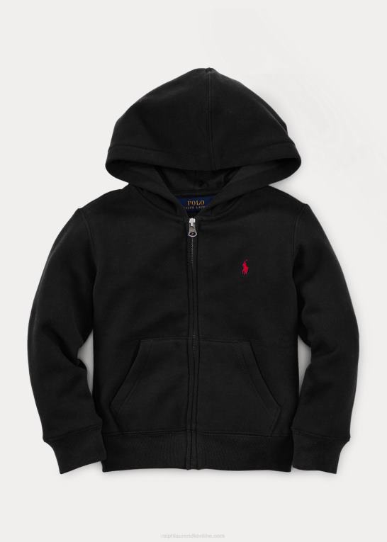 sort børn Ralph Lauren bomuldsblanding-fleece hættetrøje Z426B5925