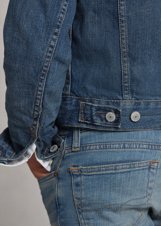 Gordon vask børn Ralph Lauren truckerjakke i denim til drenge Z426B6058
