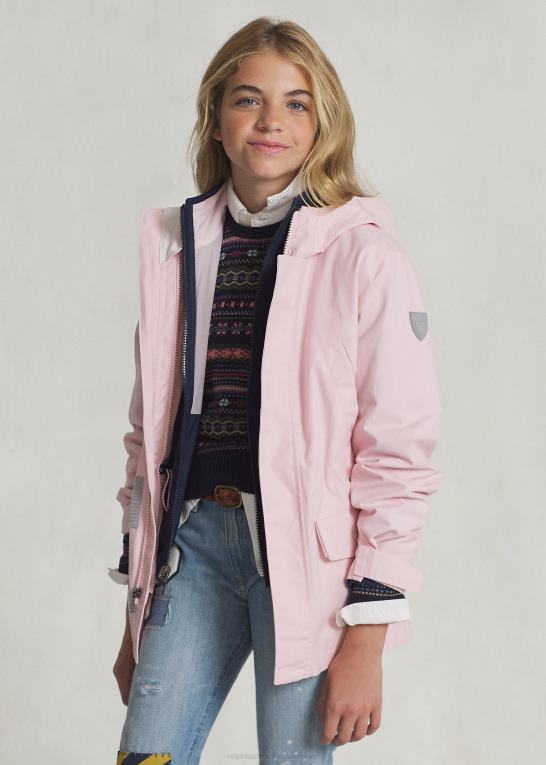 antydning af pink børn Ralph Lauren p-lag 1 brugsvandafvisende jakke Z426B6009