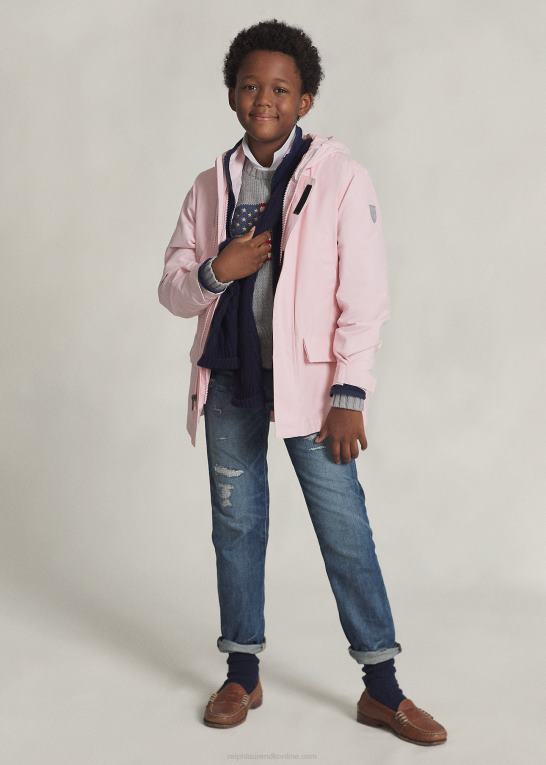 antydning af pink børn Ralph Lauren p-lag 1 brugsvandafvisende jakke Z426B6009