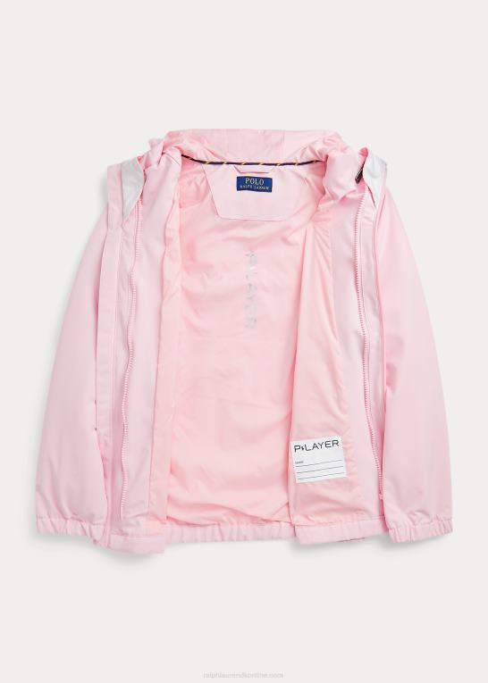 antydning af pink børn Ralph Lauren p-lag 1 vandafvisende hættejakke Z426B5994