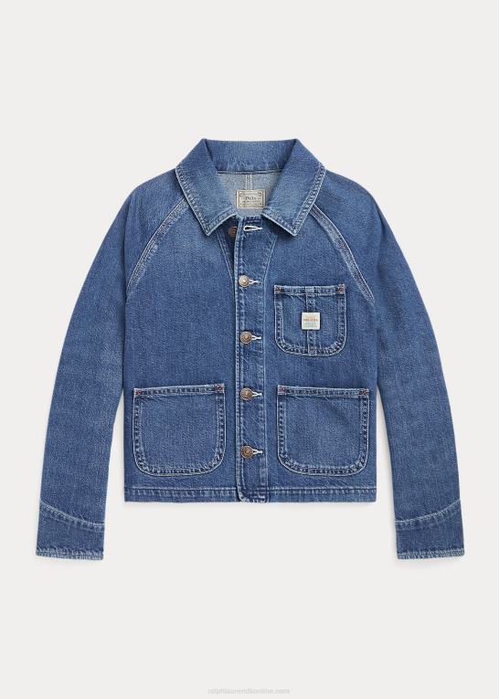 arpina vask børn Ralph Lauren denim chore jakke Z426B7616