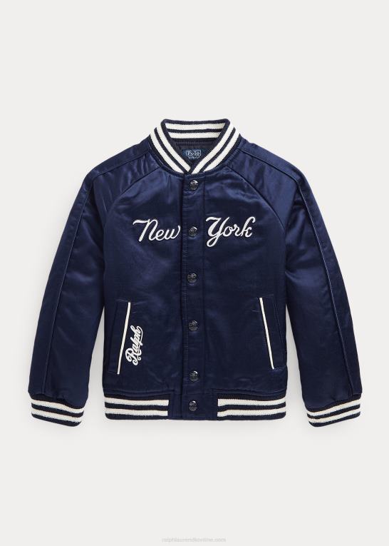 aviator navy/hvid børnpolo ralph lauren yankees jakke Z426B5909
