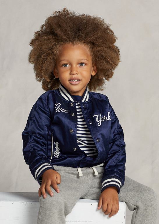 aviator navy/hvid børnpolo ralph lauren yankees jakke Z426B5909