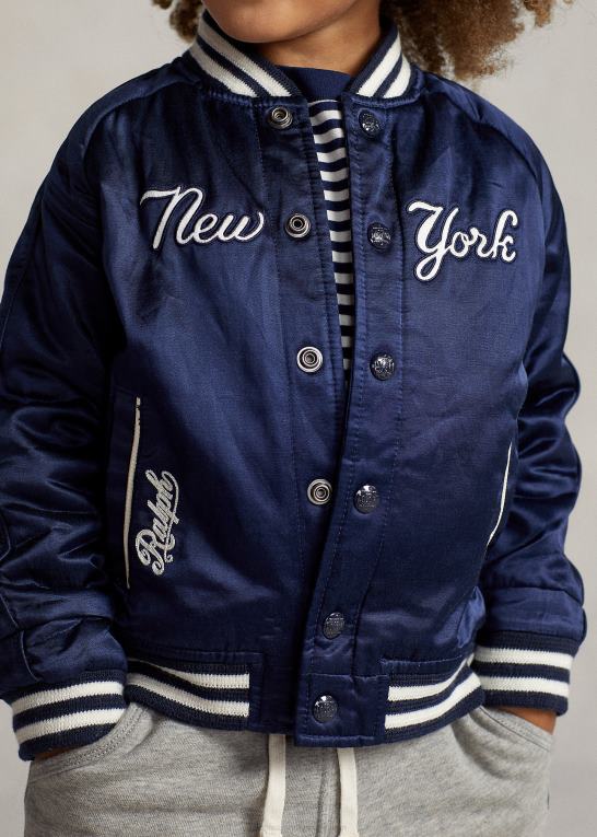 aviator navy/hvid børnpolo ralph lauren yankees jakke Z426B5909