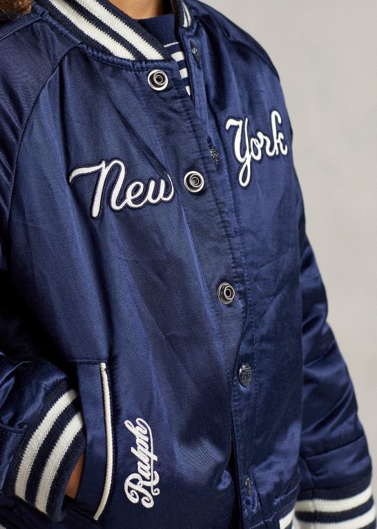 aviator navy/hvid børnpolo ralph lauren yankees jakke Z426B5909