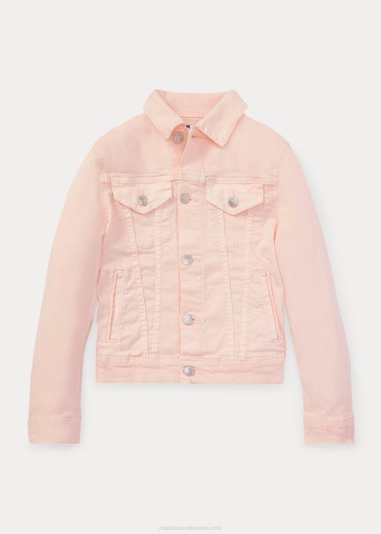 børn Ralph Lauren pink pony denim trucker jakke Z426B7236