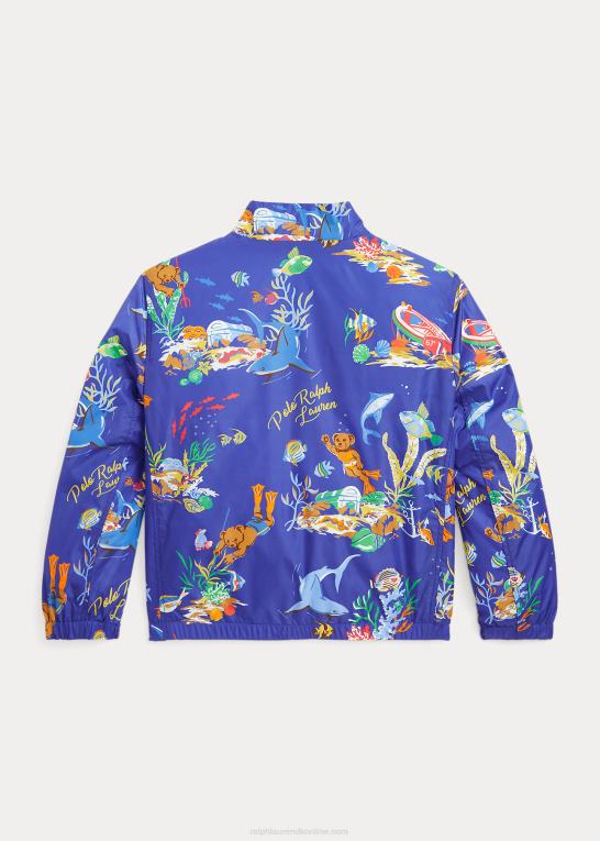 bjørneprint/klassisk kelly børn Ralph Lauren polo bear vendbar jakke Z426B9765