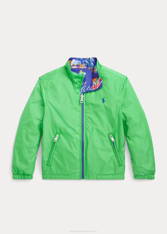 bjørneprint/klassisk kelly børn Ralph Lauren polo bear vendbar jakke Z426B9765