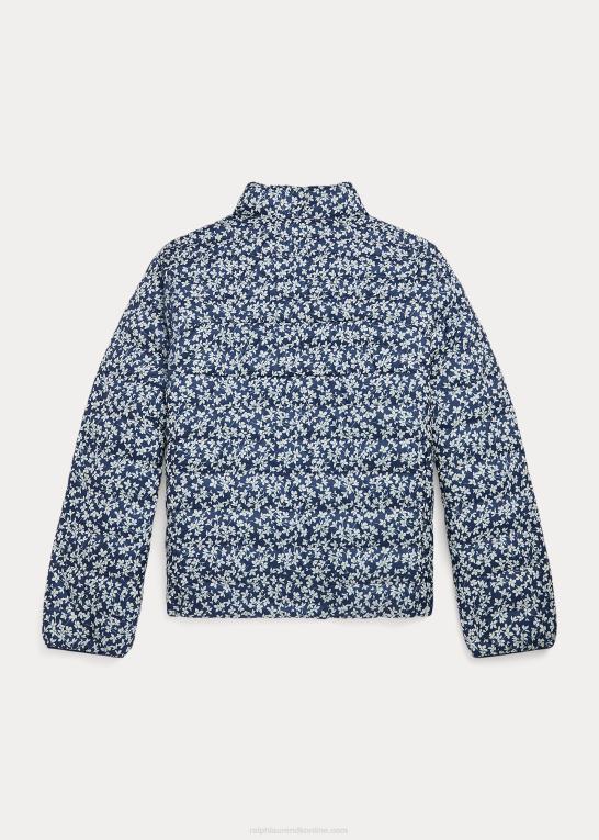 blomster-urtemælk børn Ralph Lauren p-lags 2 vendbar jakke Z426B7617