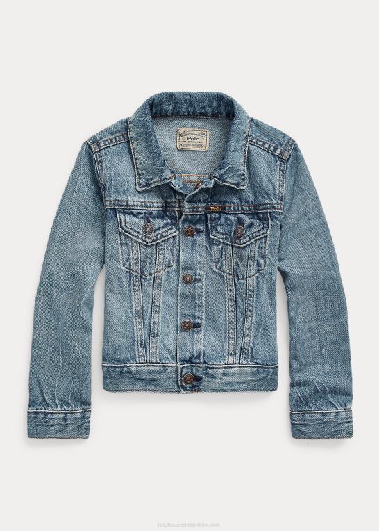 dafnie vask børn Ralph Lauren denim trucker jakke Z426B6917