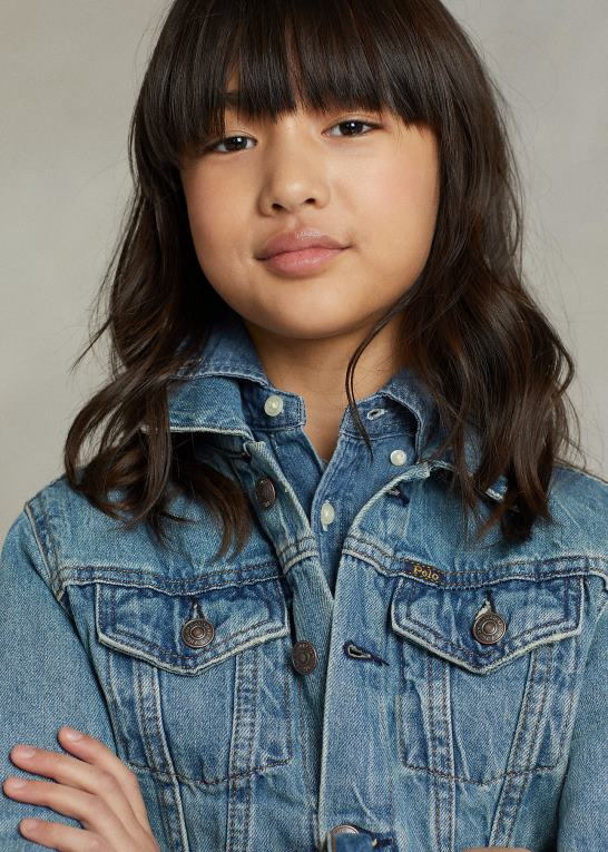 dafnie vask børn Ralph Lauren denim trucker jakke Z426B6972