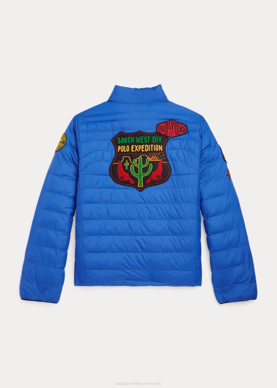dakota blå multi børn Ralph Lauren p-lags 2 vendbar jakke Z426B7576