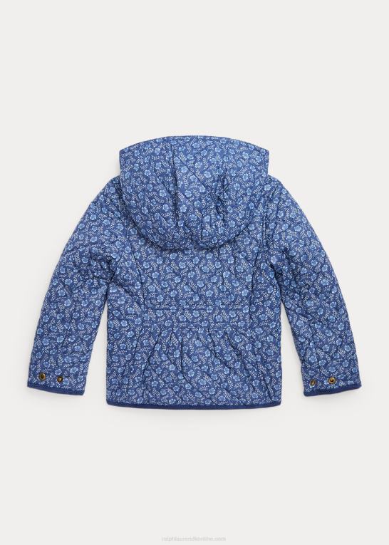 delphine blomster børn Ralph Lauren quiltet vandafvisende staldjakke Z426B7408