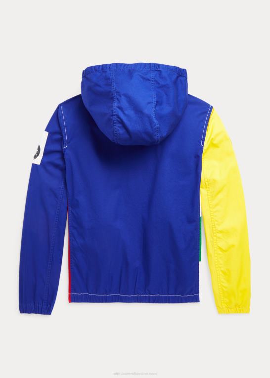 farveblok multi børn Ralph Lauren farveblokeret hættejakke i bomuld Z426B5991