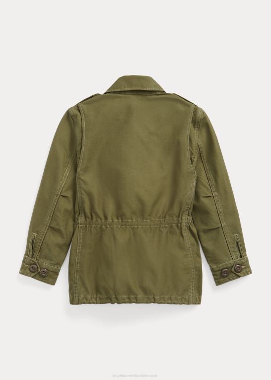 havesti børn Ralph Lauren bomuldstwill overskudsjakke Z426B6893