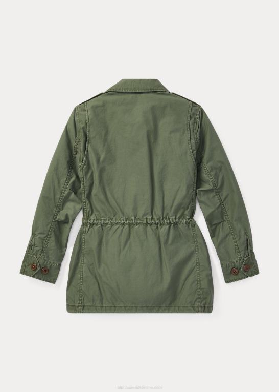 havesti børn Ralph Lauren bomuldstwill overskudsjakke Z426B7208