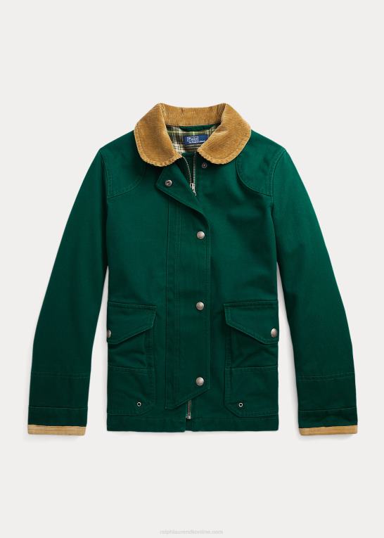 jægergrøn børn Ralph Lauren cortland-jakken Z426B6622
