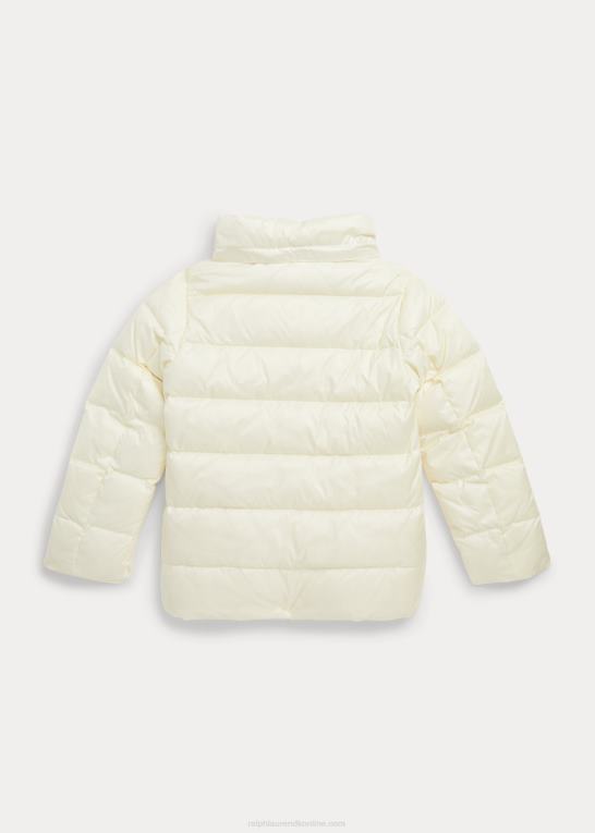 klubhuscreme børn Ralph Lauren vandafvisende dunjakke Z426B7360