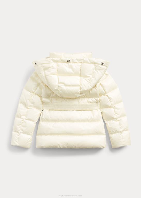 klubhuscreme børn Ralph Lauren vandafvisende dunjakke Z426B7360