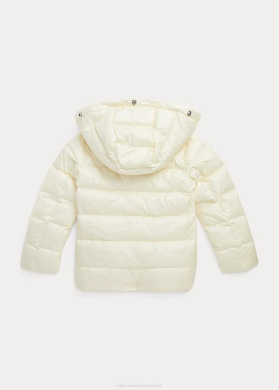 klubhuscreme børn Ralph Lauren vandafvisende dunjakke Z426B7360