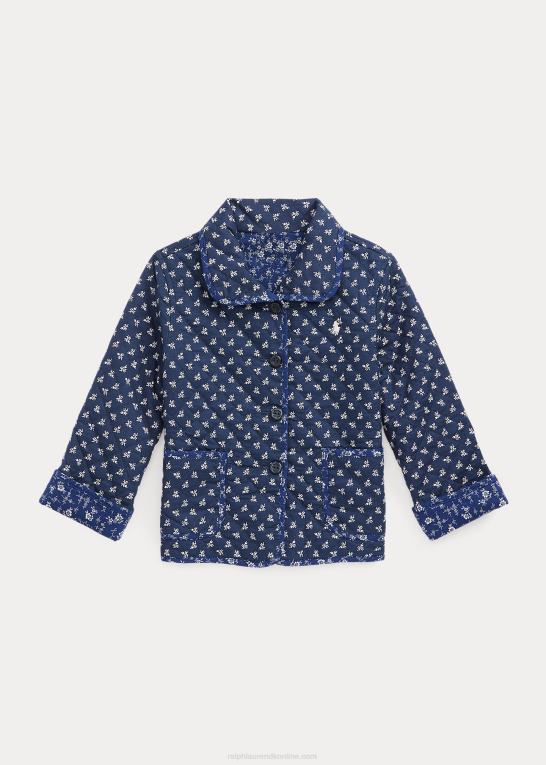 madelyn floral/lille knopp børn Ralph Lauren blomstret vendbar quiltet jakke Z426B7450