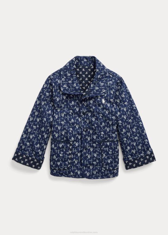 madelyn floral/lille knopp børn Ralph Lauren blomstret vendbar quiltet jakke Z426B7450