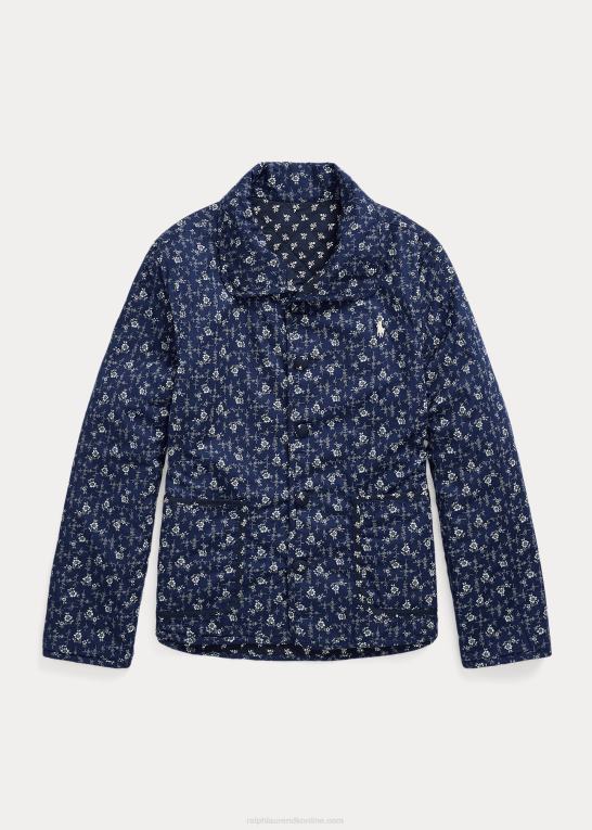 madelyn floral/lille knopp børn Ralph Lauren blomstret vendbar quiltet jakke Z426B7580