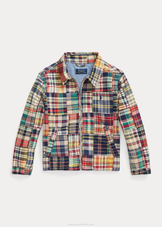 madras patchwork børn Ralph Lauren bayport patchwork madras jakke Z426B6479