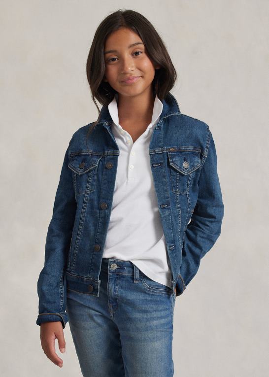 marcella vask børn Ralph Lauren denim trucker jakke Z426B7514