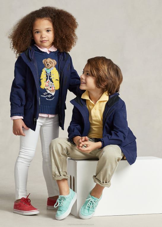 newport flåde børn Ralph Lauren p-lag 1 brugsvandafvisende jakke Z426B5657