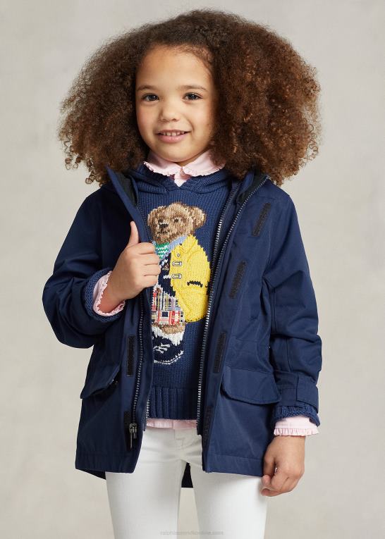 newport flåde børn Ralph Lauren p-lag 1 brugsvandafvisende jakke Z426B5657