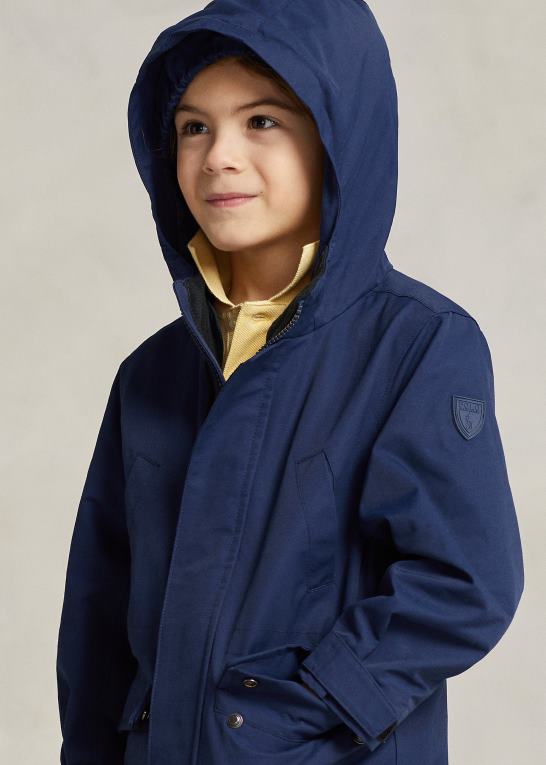 newport flåde børn Ralph Lauren p-lag 1 brugsvandafvisende jakke Z426B5657