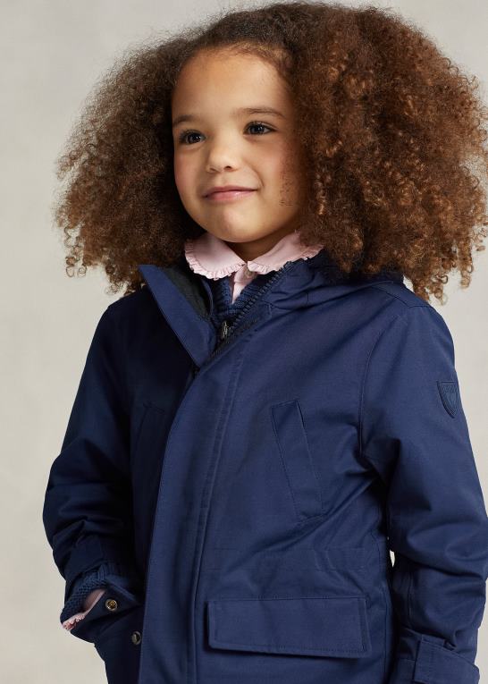 newport flåde børn Ralph Lauren p-lag 1 brugsvandafvisende jakke Z426B5657