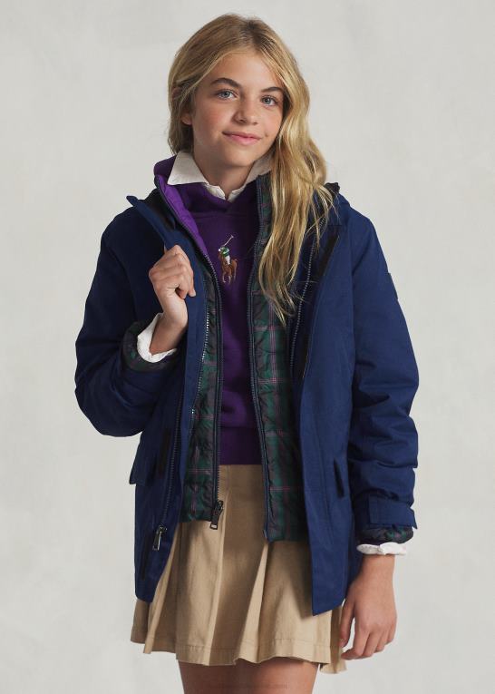 newport flåde børn Ralph Lauren p-lag 1 brugsvandafvisende jakke Z426B6008