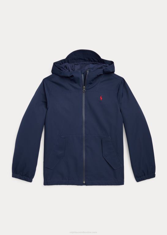 newport flåde børn Ralph Lauren p-lag 1 vandafvisende hættejakke Z426B5993