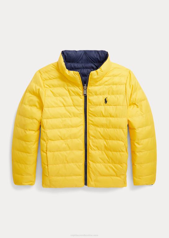 newport navy/gulfinne børn Ralph Lauren p-lags 2 vendbar jakke Z426B7406